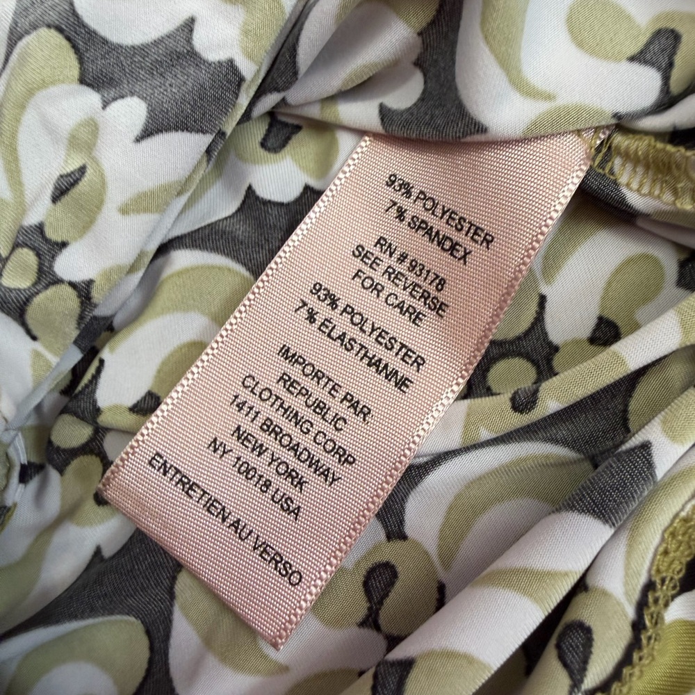 Philosophy Black And Olive Patterned Button-Down … - image 4